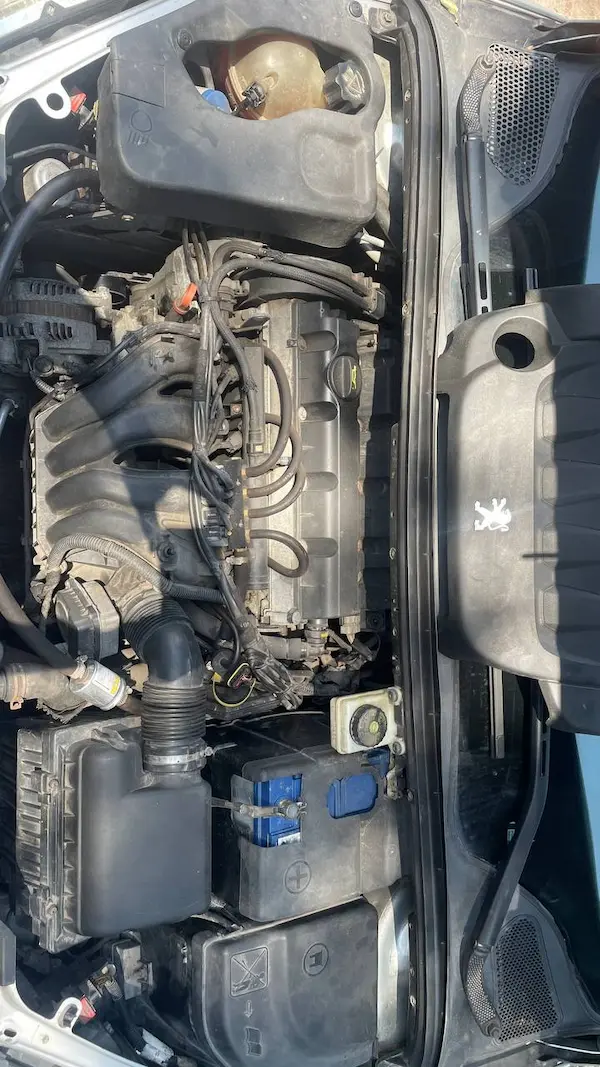 Встановлення ГБО на Peugeot 307 у Запоріжжі під капотом